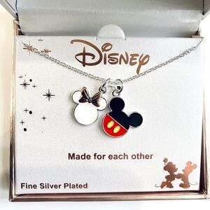 Disney Mickey & Minnie necklace  (Made for each other)